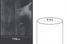 115 mm широка термосвиваема капсула с прорез - в текущ метър (Φ 73,2 mm)