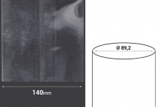 140 mm широка термосвиваема капсула с прорез - в текущ метър (Φ 89,2 mm)