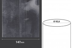 147 mm широка термосвиваема капсула с прорез - в текущ метър (Φ 93,6 mm)