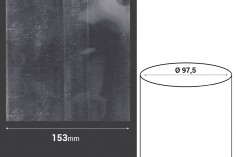 153 mm широка термосвиваема капсула с прорез - в текущ метър (Φ 97,5 mm)