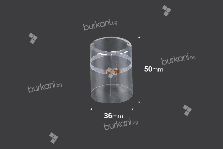 Термосвиваема капсула 36х50мм с прозрачен отвор - 20бр