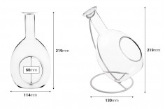 Стъклена декоративна висулка за свещи във формата на гарафа