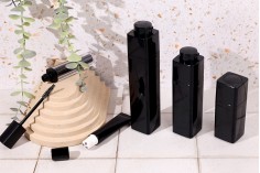 Пластмасова акрилна черна опаковка тип Airless 50 ml 