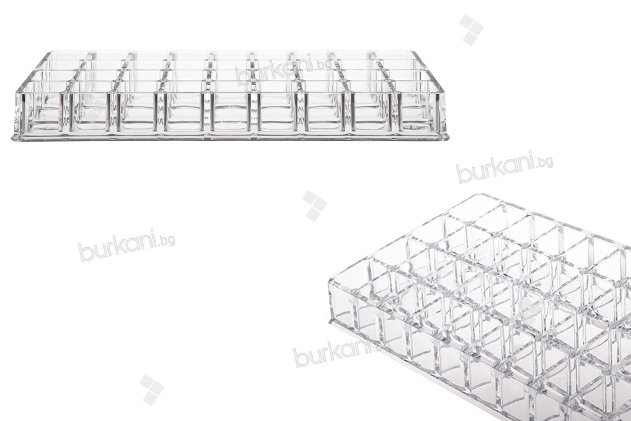 Акрилна стойка с размери 205x120x60 мм - 4 нива (36 позиции)