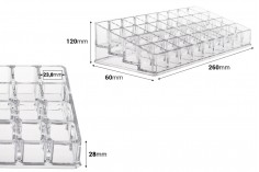 Акрилна стойка с размери 205x120x60 мм - 4 нива (36 позиции)