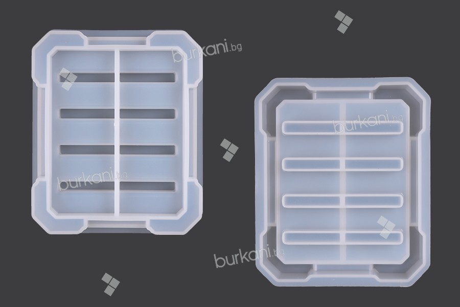 Силиконова форма Правоъгълна основа за подложки за течно стъкло