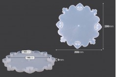 Релефна силиконова форма за плот - 3 бр