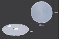 Кръгла силиконова форма за сервиз - 3 бр