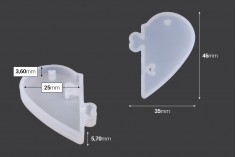 Силиконова форма за ключодържател с двойно сърце