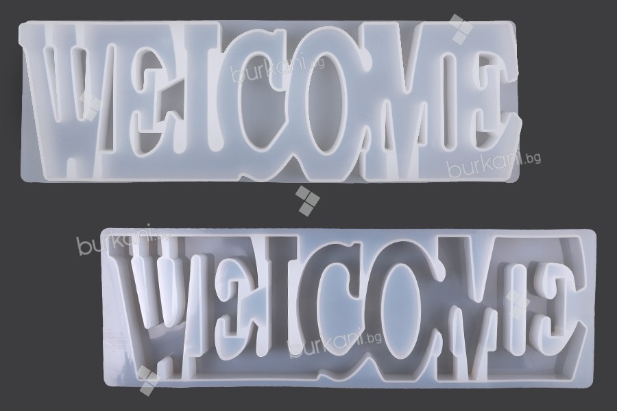 Силиконова форма надпис "Welcome" 