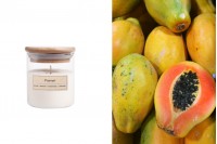 Ahşap fitilli papaya aromalı soya mumu (110gr)